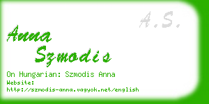 anna szmodis business card